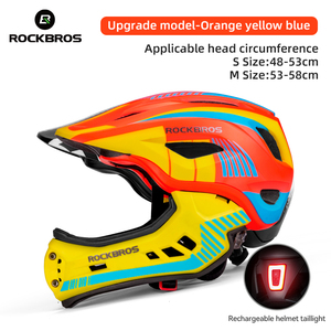 Casco Integrale ROCKBROS per Bambini, per Mountain Bike, Downhill, Ciclismo, Protezione e Sicurezza - Product Image 5