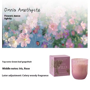 Bougie parfumée artisanale haut de gamme en cire de soja écologique, emballée dans un coffret cadeau en verre pour la maison, cadeaux de la Saint-Valentin, cadeaux de Noël - Product Image 6