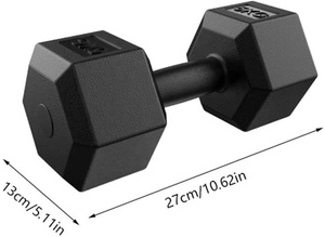 VENTE FLASH Vente <span class=keywords><strong>en</strong></span> gros Haltères hexagonaux <span class=keywords><strong>en</strong></span> vinyle <span class=keywords><strong>plastique</strong></span> pour la musculation - Product Image 3