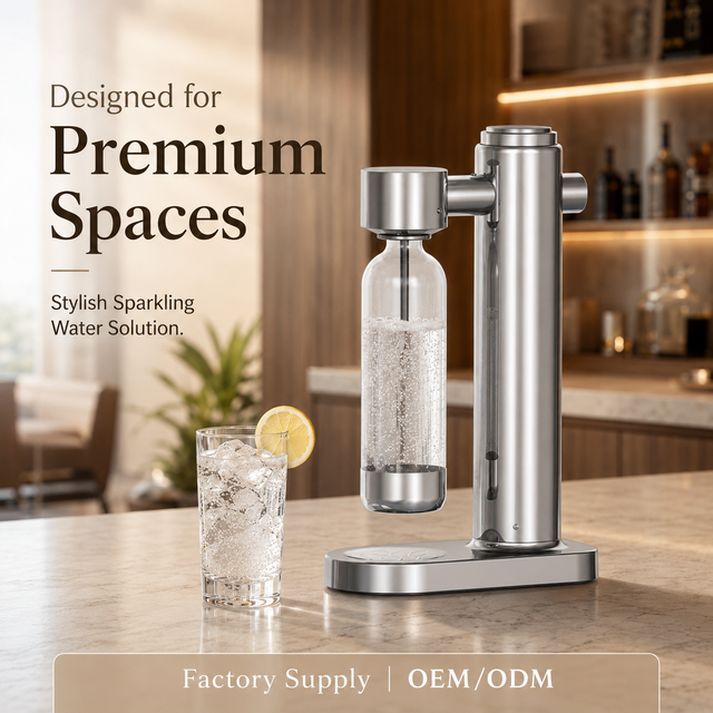 Commercial Stainless Steel Electric Soda Maker Manual RV Water Sparkling Machine for Household Use Desktop for Outdoor Hotel Use