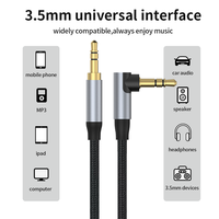 Câble audio coudé 3,5 mm AUX pour haut-parleur, téléphone, qualité sonore HIFI, prise casque 3,5 mm mâle-mâle pour systèmes audio de voiture