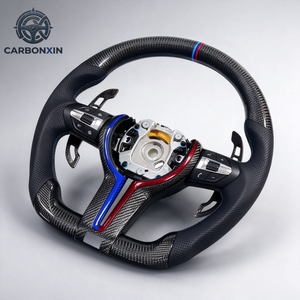 Volant en fibre de carbone pour BMW E92 F30 F10 E60 F31 F82 E61 E90 E39 E91 E70 E46 F22 E53 F80 F48 F01 F32 F36 F07 F93 E87 - Product Image 2