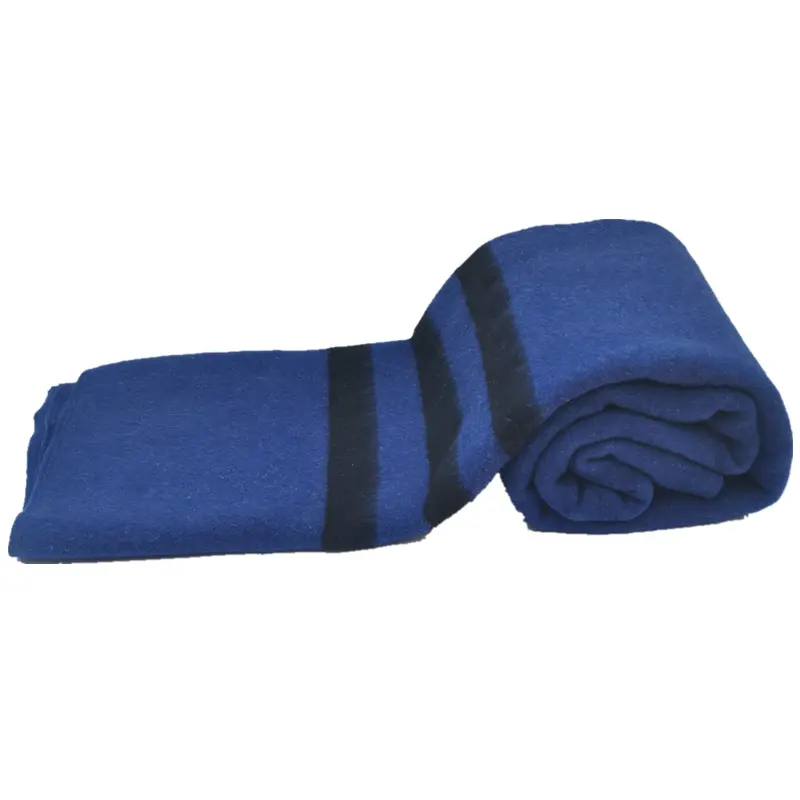 Manta azul con relieve de Fénix, lana 70%, lana 30%, poliéster, militar, para invierno, venta al por mayor
