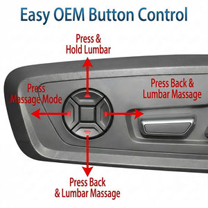 Kit de modification de massage à 10 points spécial <span class=keywords><strong>Audi</strong></span> A4L A6L Q5L Q7 A8L, accessoires de mise à niveau de siège contrôlés par interrupteur de style original - Product Image 4