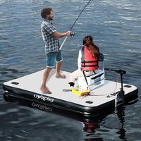 ODM Plateformes flottantes de pêche de grande taille pour l'extérieur, tapis flottants de pêche, quai de bateau portable, radeau, bateaux de pêche flottants à vendre