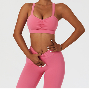 Active Apparel Women Four Way Stretch Gym Fitness set <span class=keywords><strong>abbigliamento</strong></span> sportivo Yoga set <span class=keywords><strong>abbigliamento</strong></span> da allenamento - Product Image 1