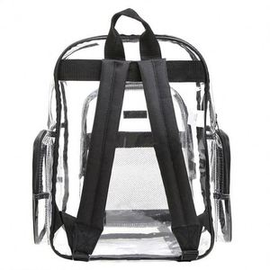 Wholesale Custom Outdoor <b>Waterproof</b> Clear PVC <b>Back</b> <b>Pack</b> Multi-Pocket Transparent School Backpack Bag - Product Image 6