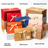 Boîte cadeau pliable à rabat pour sous-vêtements, culottes, bas, mouchoirs, sacs d'emballage, emballage pour foulards en soie, autres articles cadeaux et artisanat
