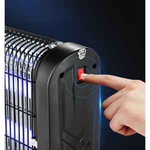 Lámpara eléctrica antimosquitos, 720x95x291mm, 10W8W6W4W, trampa insecticida para moscas de plástico negro para interiores, fácil de limpiar - Product Image 4