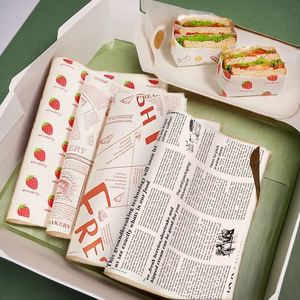 Feuilles de papier sulfurisé de qualité supérieure en pâte de bois vierge 30x30 cm, pré-découpées, pour emballer sandwichs, biscuits, cuisson, barbecue, restaurant, grillades, personnalisables - Product Image 6