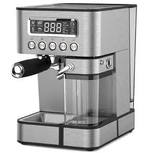 מכונת אספרסו 15 בר מכונת קפה למכונת קפוצ'ינו ולאטה עם שרביט קיטור מקציף חלב