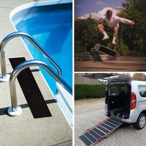 Échantillon gratuit fourni Bande de roulement d'escalier antidérapante imperméable en PVC avec conception d'avertissement pour une utilisation en extérieur et en intérieur - Product Image 2