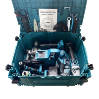 Ensemble d'outils électriques rechargeables au lithium MT Model 6 pièces, perceuse à percussion, meuleuse d'angle, boîte à outils de mécanicien