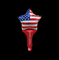 Ballons gonflables en forme de drapeau américain 27*46.5cm, assortis, pour la fête de l'Indépendance, cadeau de fête, vente en gros
