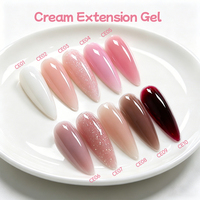 UR SUGAR OEM Professionnel 15ml Gel de Construction Lacté Lisse Sans Chaleur Crème de Construction Camouflage pour Extension d'Ongles