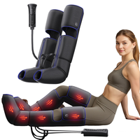 Masseur de jambes à compression d'air RS Relief avec fonction Shiatsu pour soulager les douleurs musculaires et les tensions – Bottes de massage à compression d'air