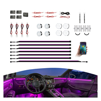 Lumière ambiante intérieure de voiture K3X, modes de couleur dynamiques, fonction capteur de musique, ODM