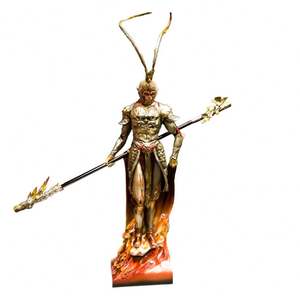 Large <b>Sculpture</b> Crafts Decor for Living Room or Decoration for Hotel Lobby Enamel Supermonkey <b>Resin</b> Figure Statue - Product Image 1