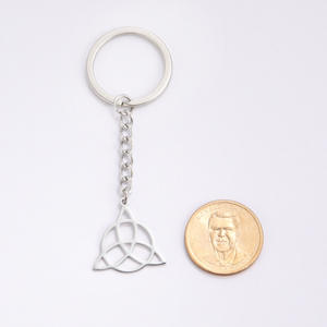 Vente chaude <span class=keywords><strong>Trinity</strong></span> Celtics Noeud Porte-clés Triquetra Amulette Pendentif En Acier Inoxydable Bijoux Porte-clés Porte-clés Cadeau - Product Image 3