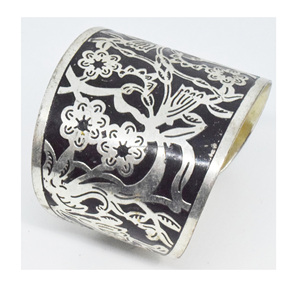 2024 Christmas Sterling Silver Jewelry Sale USA Chunky autumn wedding <b>Bangle</b> 8mm Silver Geometric Multicolor <b>Bangle</b> - Product Image 1
