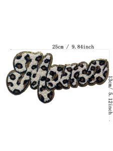 Nuevo producto Getteli Gold Edged MAMA Toalla Bordado Planchado Parche Chaqueta Ropa Bordado Parche - Product Image 6