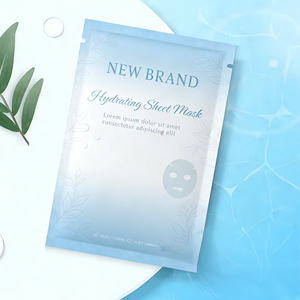 Custom High Quality 3 <b>Side</b> Seal <b>Bag</b> Facial Cleanser Facial Sheet Mask Design Tear Notch <b>Small</b> Heat Seal Packaging Pouch - Product Image 2