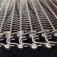 Chaîne spirale en maille métallique en acier inoxydable de qualité alimentaire pour four de durcissement des grains et recuit industriel
