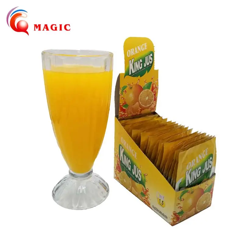 Concentrate fruit flavored drink powder 9g for 1.5 L orange juice powder