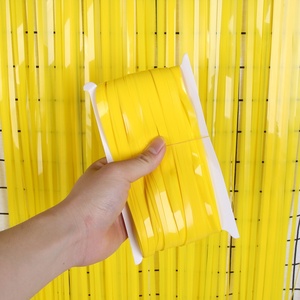 Directo de fábrica 1*2M Macaron lluvia cortinas de papel de seda para fondo de cumpleaños pared y suministros para fiestas decoración de puertas - Product Image 4