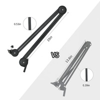 Takenoken Heavy-Duty LED Ring Light Microphone Boom Arm Stand Ciseaux Suspension pour Éclairage Photographique pour Studios Photo