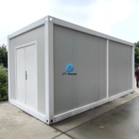 Casa Contenedor Desmontable Pequeña y Económica de 20 pies - Casa Prefabricada Portátil para Campamentos y Refugiados
