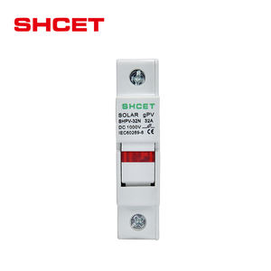 Porte-fusible solaire photovoltaïque DC sur rail DIN 10*38mm 500V 1000V Boîtier de porte-fusible DC 30A 32A 63A 1600A Base photovoltaïque Porte-fusible DC - Product Image 3