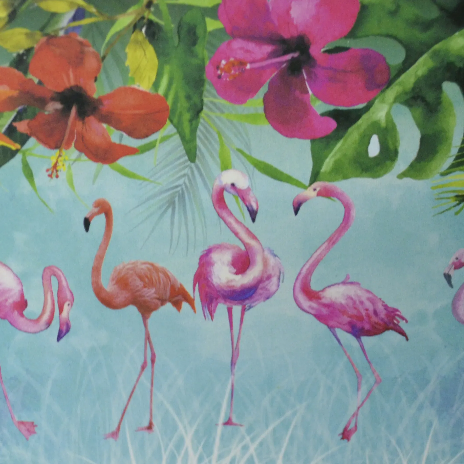 Custom Nordic hand painted tropical pink flamingo wallpaper for bedroom living room decoration wall background