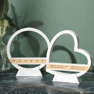 Moule en silicone pour lampe à parfum <span class=keywords><strong>ronde</strong></span> en forme de cœur M50854, en résine de gypse - Product Image 3