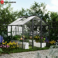 Kit de véranda en verre avec structure en aluminium et alliage d'aluminium pour projets résidentiels, villas, jardins et cours arrière