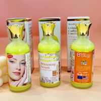 Sérum Visage Éclaircissant au Collagène et à l'Acide Hyaluronique 100ml, Liquide Anti-Âge Coréen Bio Personnalisé au L-Glutathion pour Blanchiment de la Peau