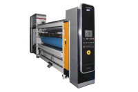 Machine de rainage de découpe ondulée entièrement automatique à 4 couleurs à encre flexo transfert sous vide fabrication de boîtes en carton impression rainurage