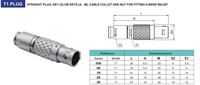Conector de nivel a prueba de agua IP68, autoenganche, Push-pull, para equipo de control industrial
