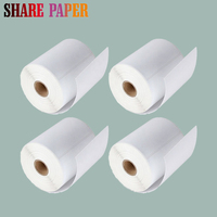 Étiquettes adhésives thermiques imperméables de haute qualité 40x25mm 1000 pièces Rouleau de papier Matériel Impression personnalisable pour l'expédition