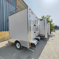 Remorque mobile de salle de douche de toilette portative moderne de bureau et de magasin avec l'acier et le panneau "sandwich" pour des immeubles de bureaux