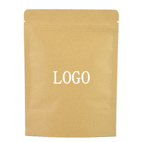 Sacs Doypack Refermables Personnalisés pour Thé, Café, Alimentaire en Feuille d'Aluminium et Papier Kraft Brun, Soudables à Chaud, Écologiques et Recyclables