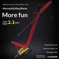 Modelo Yuxing King Engineering Series, Grúa Ensamblable 17015, Bloques de Construcción de Partículas Pequeñas, Modelo para Adultos, Venta al Por Mayor