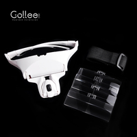 Gollee — loupe à lentille de lampe Led X30, fabrication d'extension de cils en vrac, verre vente rapide