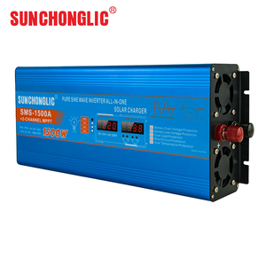 Chargeur solaire MPPT professionnel de haute qualité 1500W 12V 220V AC à onde sinusoïdale pure, sortie unique, pour usage domestique Sunchonglic - Product Image 4