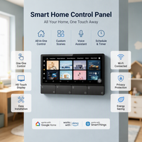 Panneau intelligent pour la maison de 6,2 pouces avec Android 11, haut-parleurs stéréo 2x15W, application Tuya et écran tactile pour l'automatisation de la maison