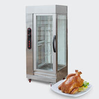 Machine de rôtissoire de poulet électrique d'acier inoxydable, machine verticale de gril de rôtissoire de poulet, rôtissoire de rôtissoire de broche
