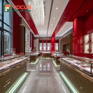 Vitrina de Joyería de Lujo de Alta Gama, Superficie Pulida, Mostrador de Exhibición Comercial para Tiendas - Product Image 2