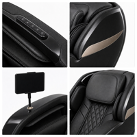 Fauteuil de massage corporel complet avec airbag, commande vocale, rouleaux pour les jambes, écran tactile 7 pouces et ions négatifs – Vente en gros pour salles d'exposition