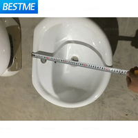 Usine directe céramique sanitaire Suite Wc lavage main piédestal bassin ensemble évier S-trap salle de bain toilette et bassin combinaison