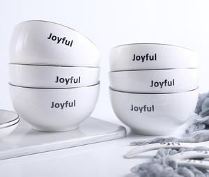 Tazón de Sopa de Cerámica Moderno y Simple de 5.5 Pulgadas, Personalizable con Logotipo OEM, Ecológico, Resistente al Calor, con Esmalte Craquelado, Nuevo - Product Image 2